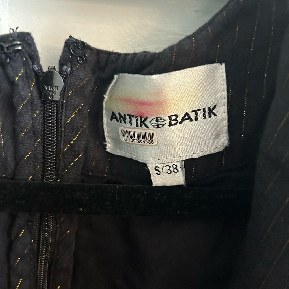 ANTIK BATIK embroidered metallic block print mini dress - Picture 6 of 8